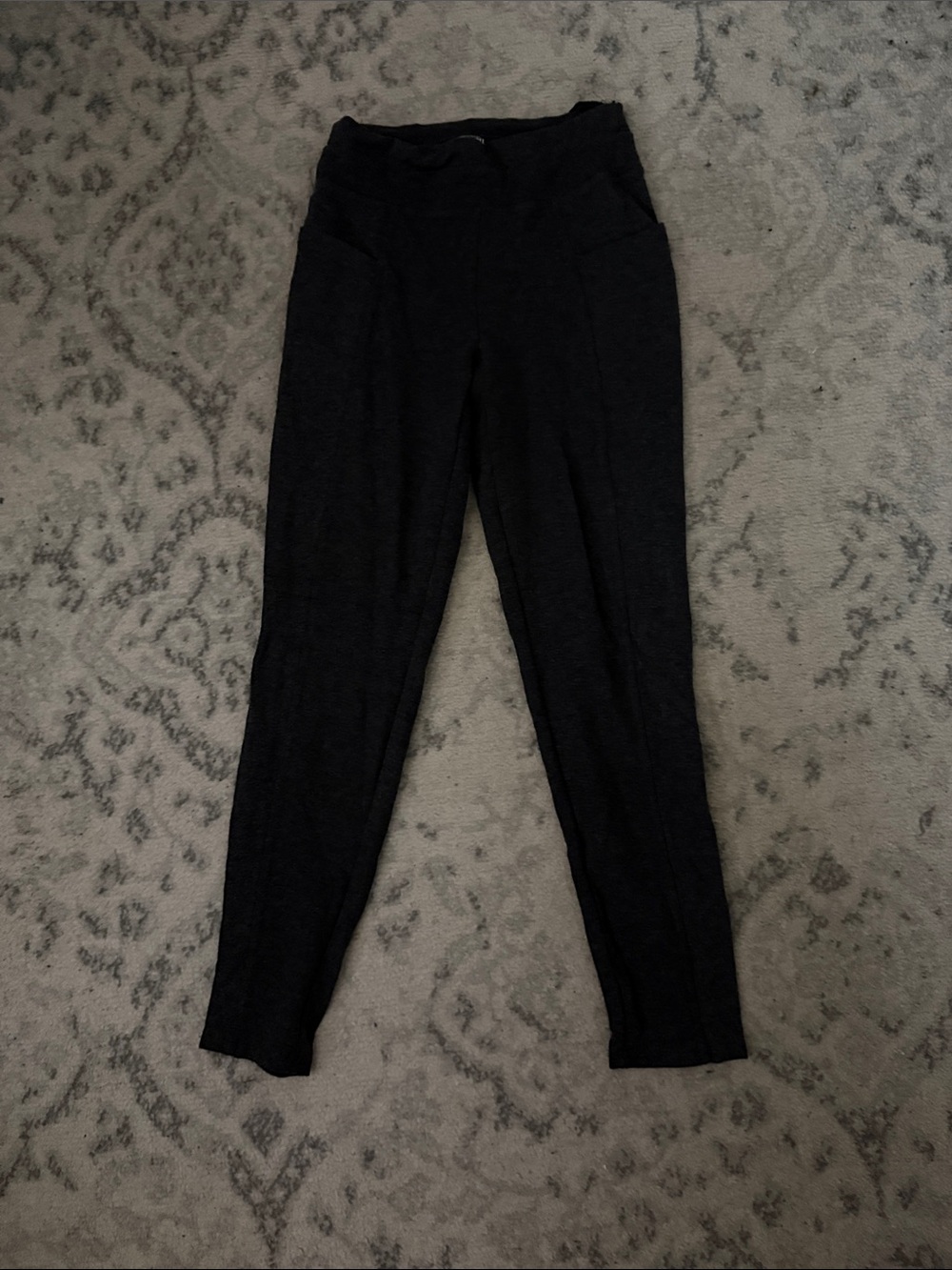 Rewash Black High-Rise Ponte Leggings